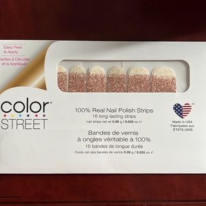 New and sealed Color Street 100% Real Nail Polish Strips - Coming Up Rose Gold